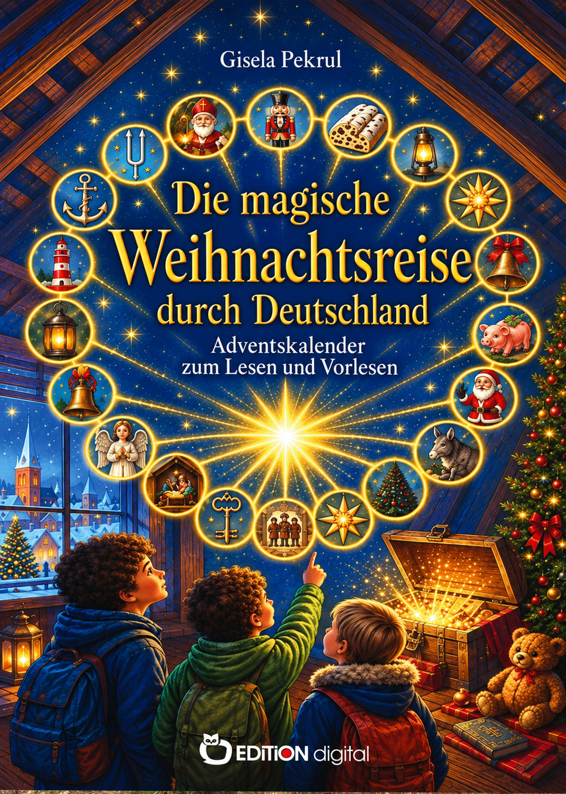 Buchcover: Die magische Weihnachtsreise durch Deutschland